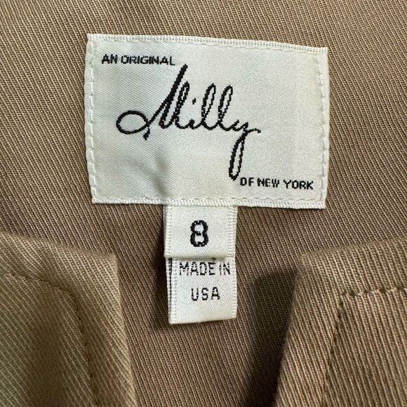 Milly Colorblock Belted Notch Neck Mini Sheath Dress - Picture 11 of 12